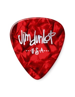 Медиатор DUNLOP 483P09HV GENUINE CELLULOID RED PEARLOID HEAVY