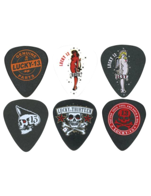 Медиаторы DUNLOP LUCKY 13 ARTIST SERIES PICK .60MM