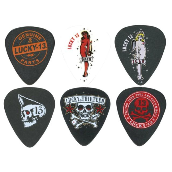 Медіатори DUNLOP LUCKY 13 ARTIST SERIES PICK .73MM