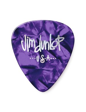 Медиатор DUNLOP 483P13MD GENUINE CELLULOID PURPLE PEARLOID MEDIUM