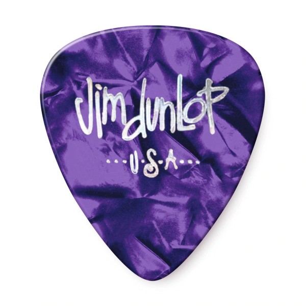 Медіатор DUNLOP 483P13MD GENUINE CELLULOID PURPLE PEARLOID MEDIUM