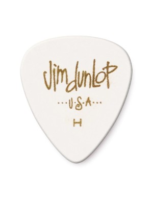 Медиатор DUNLOP 483P01HV GENUINE CELLULOID WHITE CLASSIC HEAVY