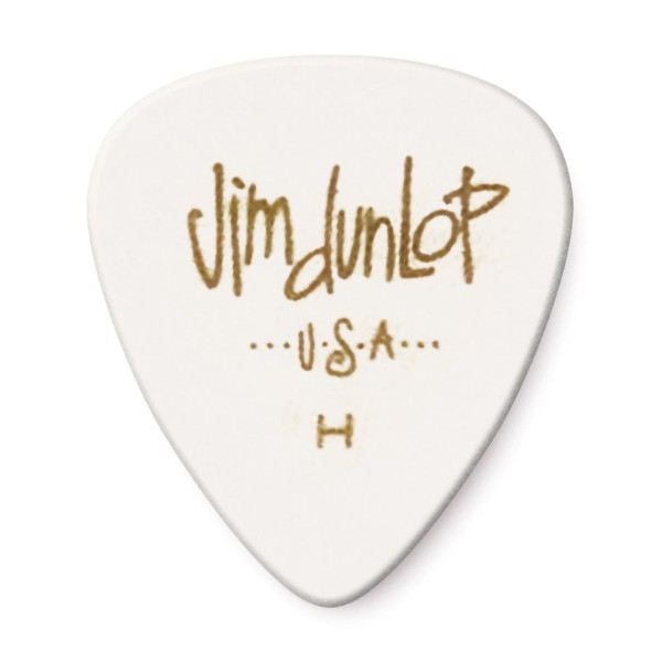 Медіатор DUNLOP 483P01HV GENUINE CELLULOID WHITE CLASSIC HEAVY