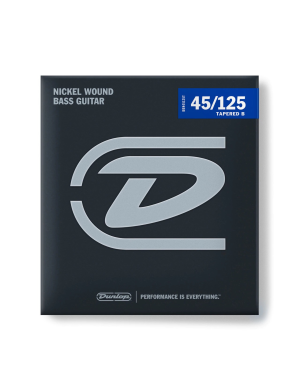 Струны для бас-гитары DUNLOP DBN45125T NICKEL PLATED STEEL MEDIUM 5 TAPERED B 45-125
