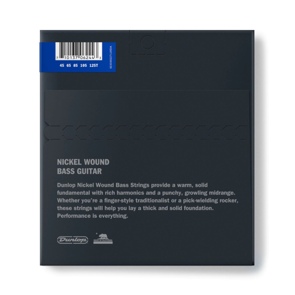 Струни для бас-гітари DUNLOP DBN45125T NICKEL PLATED STEEL MEDIUM 5 TAPERED B 45-125
