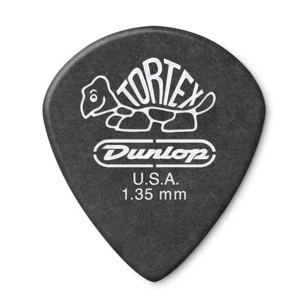 Медіатор DUNLOP 482P1.35 TORTEX PITCH BLACK JAZZ PLAYERS PACK 1.35