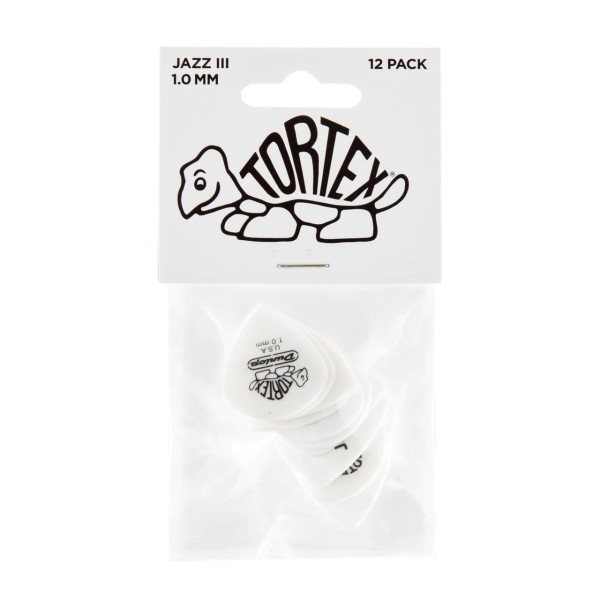 Медіатори DUNLOP Tortex White Jazz III Pick 1.0mm