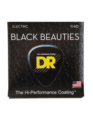 Струны для электрогитары DR STRINGS BLACK BEAUTIES ELECTRIC - EXTRA HEAVY 7-STRING (11-60)
