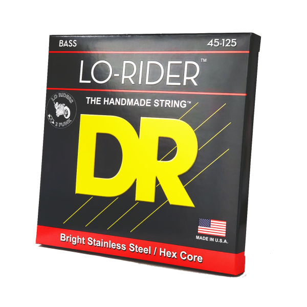 Струни для бас-гітари DR STRINGS LO-RIDER BASS - MEDIUM - 5-STRING (45-125)