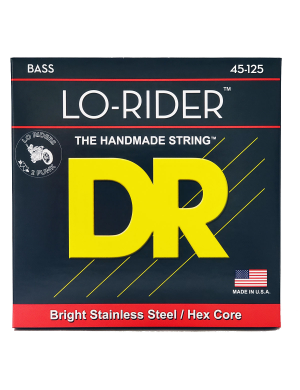 Струны для бас-гитары DR STRINGS LO-RIDER BASS - MEDIUM - 5-STRING (45-125)