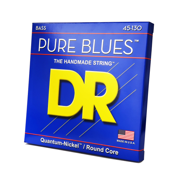Струни для бас-гітари DR Strings PURE BLUES Bass - Medium - 5-string (45-130)