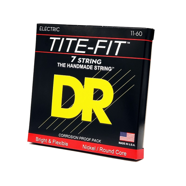 Струни для електрогітари DR STRINGS TITE-FIT ELECTRIC - HEAVY 7 STRING (11-60)