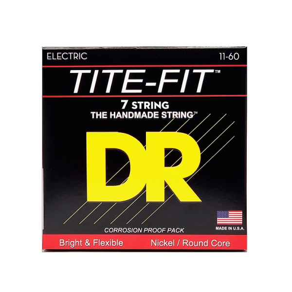 Струни для електрогітари DR STRINGS TITE-FIT ELECTRIC - HEAVY 7 STRING (11-60)