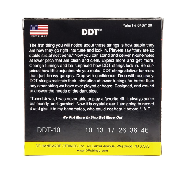 Струни для електрогітари DR STRINGS DDT DROP DOWN TUNING ELECTRIC - MEDIUM (10-46)