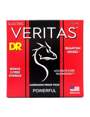 Струны для электрогитары DR Strings VERITAS Coated Core - Medium (10-46)