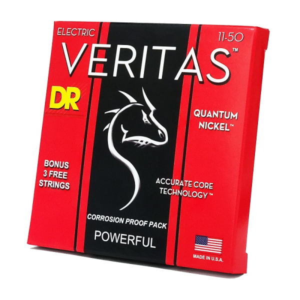 Струни для електрогітари DR Strings VERITAS Coated Core - Heavy (11-50)