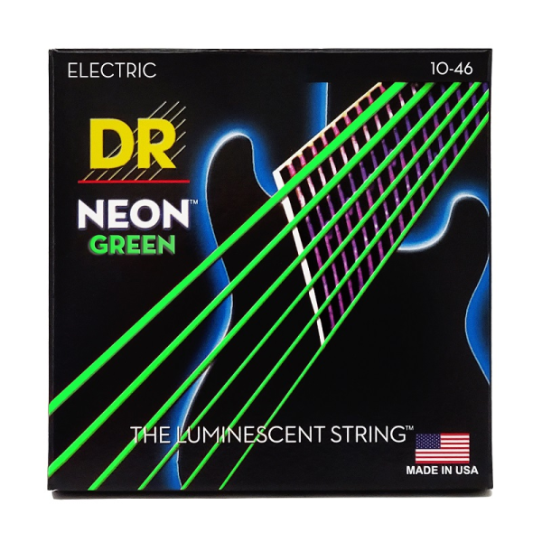 Струни для електрогітари DR STRINGS NEON GEEN ELECTRIC - HEAVY (11-50)
