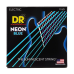 Струни для електрогітари DR Strings NEON Blue Electric – Heavy (11-50), з покриттям K3™, сині