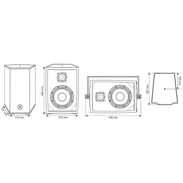 Пасивна акустична система Alex-Audio T8-P150