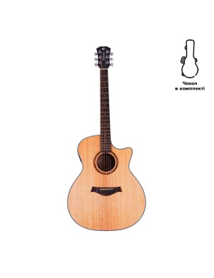 Электроакустическая гитара Alfabeto SOLID AMS40EQ (Satin) + чехол