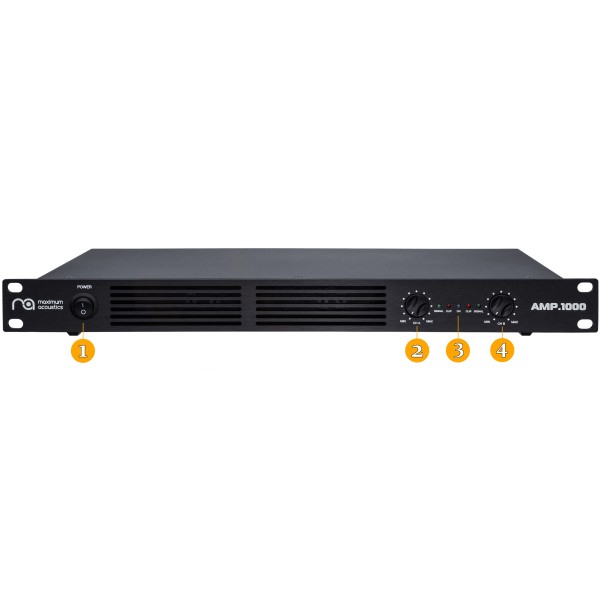 Підсилювач Maximum Acoustics AMP.1000 Підсилювач Maximum Acoustics AMP.1000