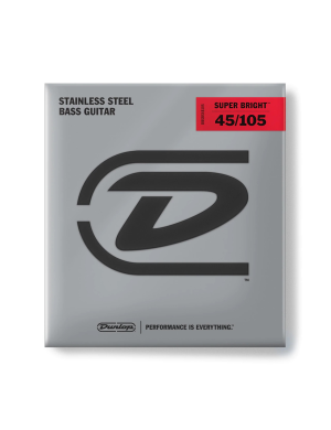 Струны для бас-гитары DUNLOP DBSBS45105 SUPER BRIGHT STEEL 45-105