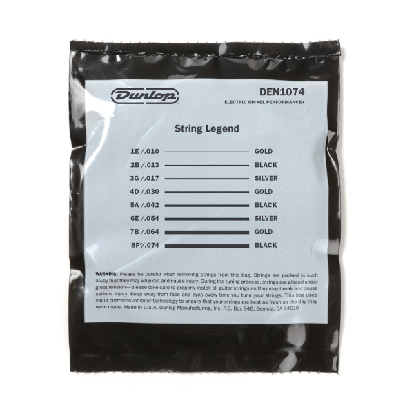 Струни для електрогітари DUNLOP DEN1074 ELECTRIC MEDIUM 8-STRING 10