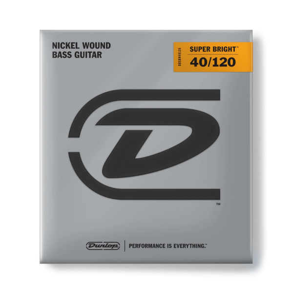 Струни для бас-гітари DUNLOP DBSBN40120 SUPER BRIGHT NICKEL 40-120