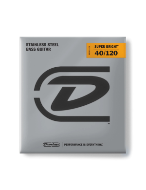 Струны для бас-гитары DUNLOP DBSBS40120 SUPER BRIGHT STEEL 40-120