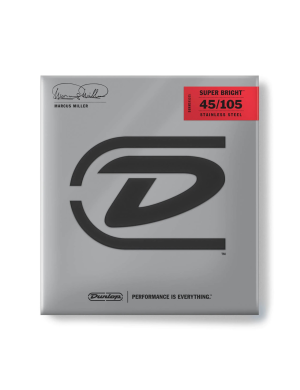 Струны для бас-гитары DUNLOP DBMMS45105 MARCUS MILLER SUPER BRIGHT 45-105