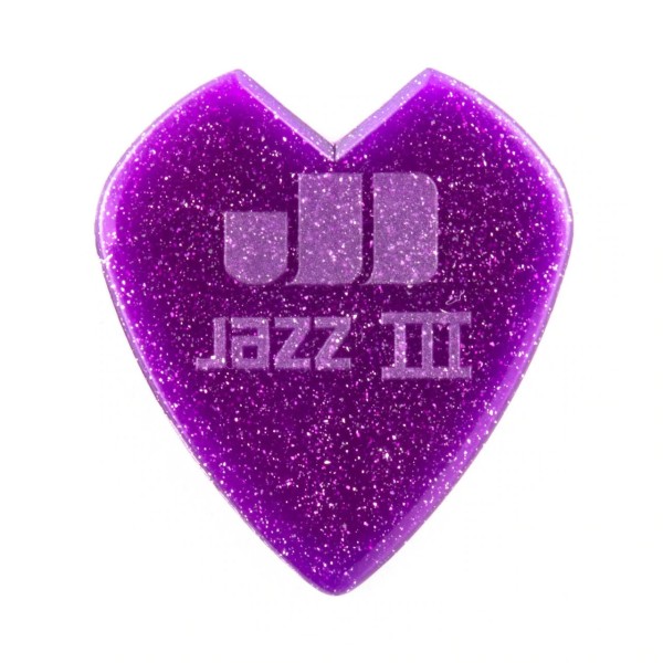 Медіатори DUNLOP Kirk Hammett Jazz III Pick Purple Sparkle