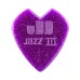 Медіатори DUNLOP Kirk Hammett Jazz III Pick Purple Sparkle