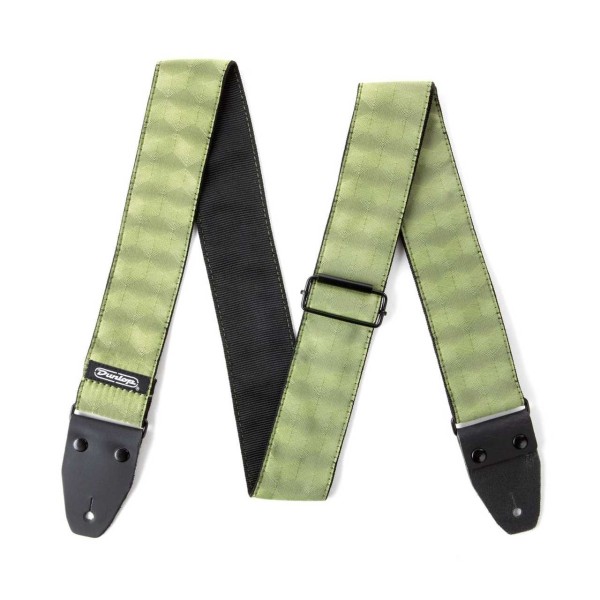 Ремінь для гітари DUNLOP D6710 JACQUARD HEXAGON ECHO OLIVE STRAP