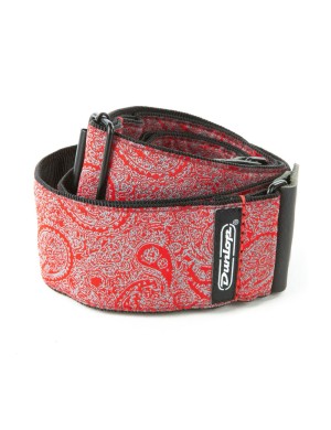 Ремінь для гітари DUNLOP D6711 JACQUARD PAISLEY RED STRAP