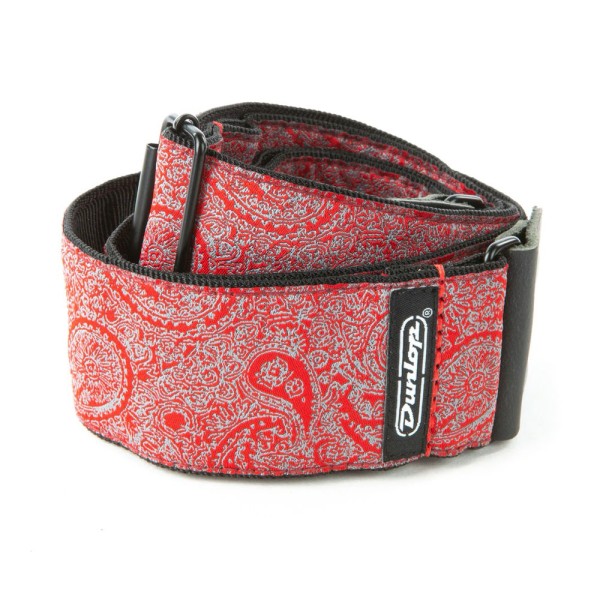 Ремінь для гітари DUNLOP D6711 JACQUARD PAISLEY RED STRAP