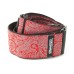 Ремінь для гітари DUNLOP D6711 JACQUARD PAISLEY RED STRAP