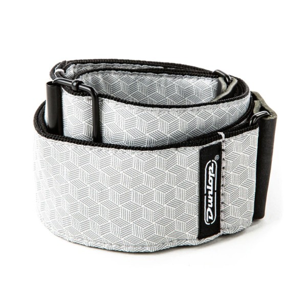 Ремінь для гітари DUNLOP D6712 JACQUARD CUBE HATCH LIGHT GREY STRAP