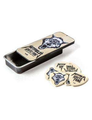 Медиатор DUNLOP HETFIELD'S WHITE FANG CUSTOM FLOW PICK TIN 1.0MM – Набор