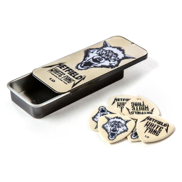 Медіатор DUNLOP HETFIELD'S WHITE FANG CUSTOM FLOW PICK TIN 1.0MM – Набір