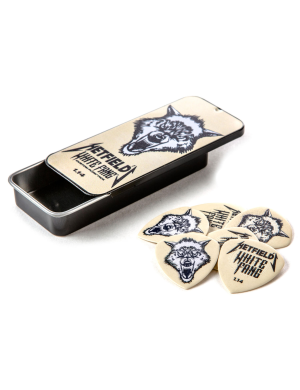 Медиатор DUNLOP HETFIELD'S WHITE FANG CUSTOM FLOW PICK TIN 1.14MM – Набор