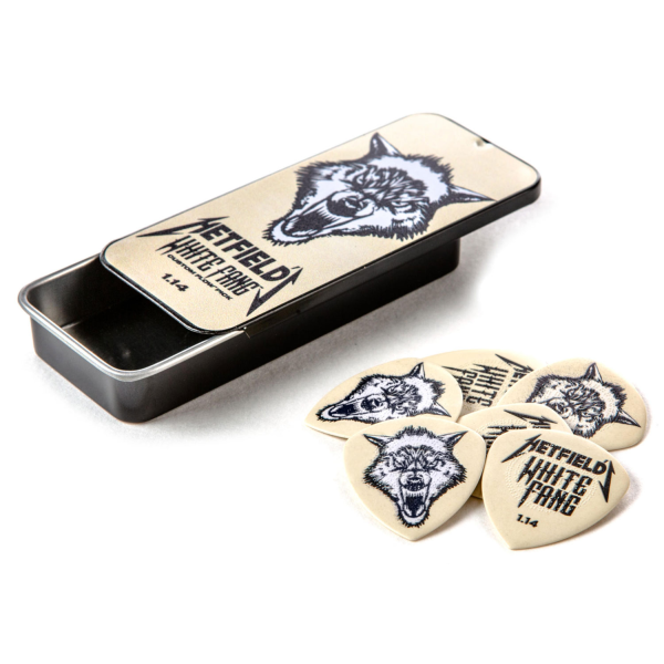 Медіатор DUNLOP HETFIELD'S WHITE FANG CUSTOM FLOW PICK TIN 1.14MM – Набір