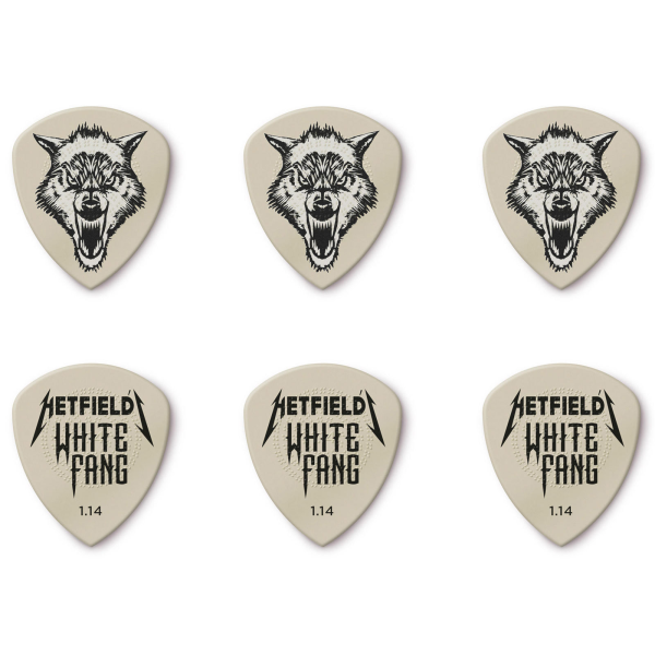 Медіатор DUNLOP HETFIELD'S WHITE FANG CUSTOM FLOW PICK TIN 1.14MM – Набір