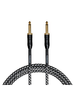 Кабель инструментальный Cascha CCP-G2SBK6 (Professional Line Guitar Cable, Tweed Black, 6 м)