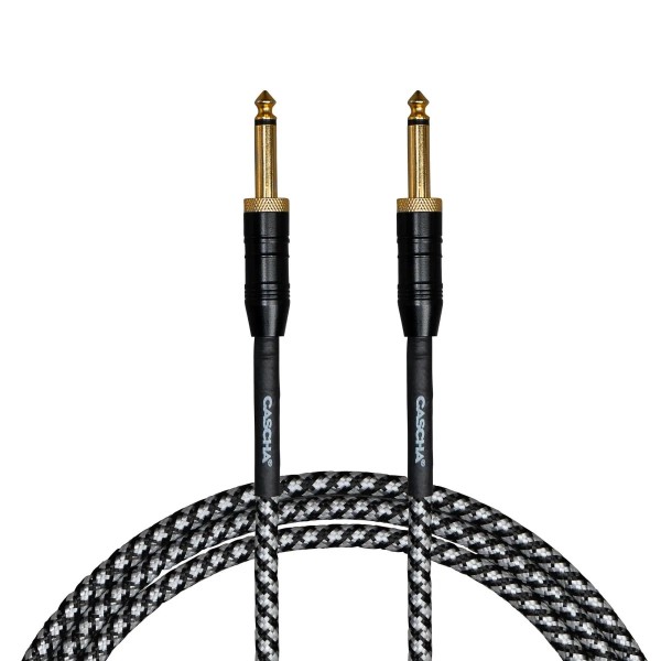 Кабель інструментальний Cascha CCP-G2SBK6 (Professional Line Guitar Cable, Tweed Black, 6 м) Кабель інструментальний Cascha CCP-G2SBK6 (Professional Line Guitar Cable, Tweed Black, 6 м)