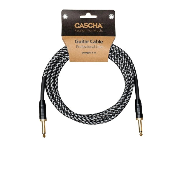 Кабель інструментальний Cascha CCP-G2SBK6 (Professional Line Guitar Cable, Tweed Black, 6 м) Кабель інструментальний Cascha CCP-G2SBK6 (Professional Line Guitar Cable, Tweed Black, 6 м)