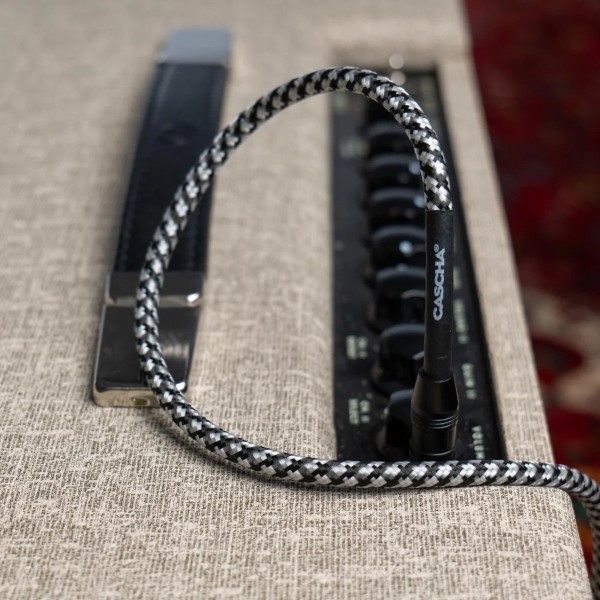 Кабель інструментальний Cascha CCP-G2SBK6 (Professional Line Guitar Cable, Tweed Black, 6 м) Кабель інструментальний Cascha CCP-G2SBK6 (Professional Line Guitar Cable, Tweed Black, 6 м)
