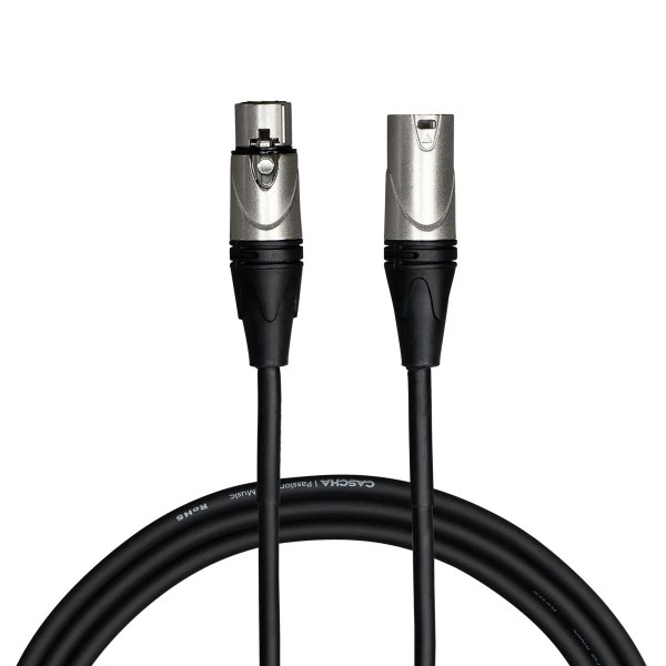 Кабель мікрофонний Cascha CCA-M1BK3 (Advanced Line Microphone Cable, Black, 3 м)