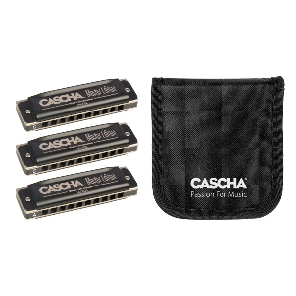 Набір губних гармонік Cascha Master Edition Blues Harmonica Set (3 pieces) HH 2344 (До, Соль, Ля)