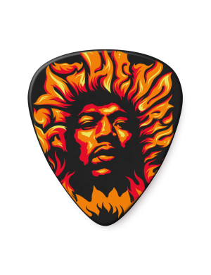 Набор медиаторов DUNLOP JIMI HENDRIX 69 PSYCH SERIES VOODOO FIRE GUITAR PICK (HEAVY)
