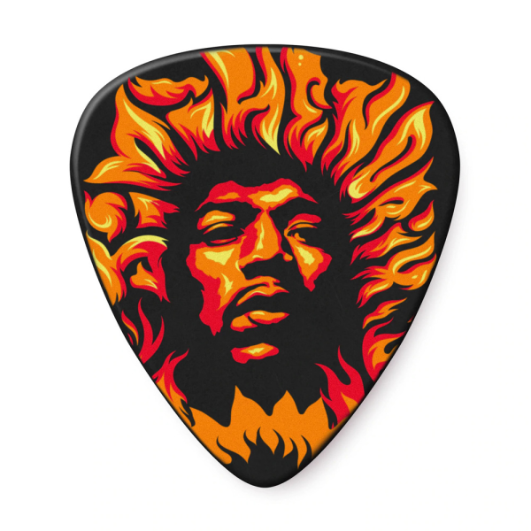 Набір медіаторів DUNLOP JIMI HENDRIX 69 PSYCH SERIES VOODOO FIRE GUITAR PICK (HEAVY)